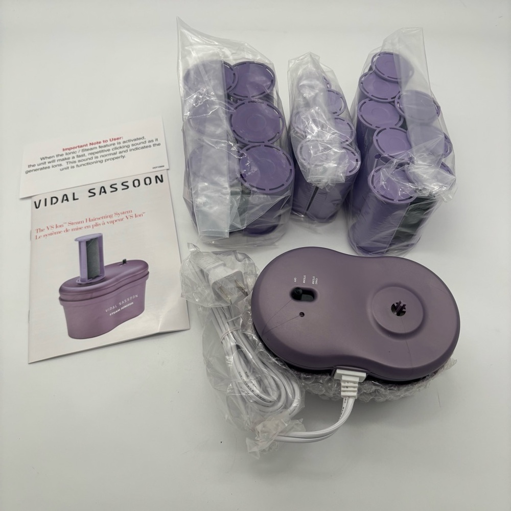 New Vidal Sassoon Hair Rollers 20-Roller Steam Setter Ionic Technology - Picture 5 of 7